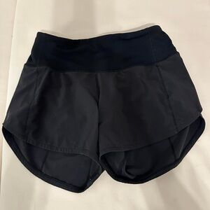 Black lululemon speed ups size 0